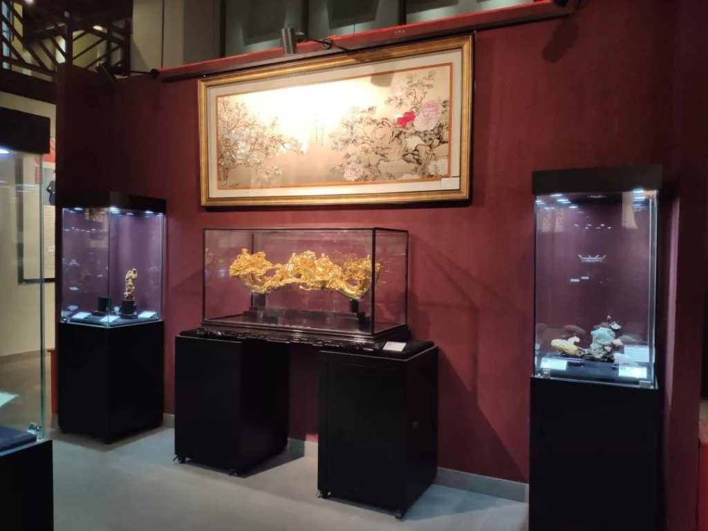 巖星建設(shè)|廣東嶺南工藝美術(shù)館工程設(shè)計插圖(4) 大廳局部